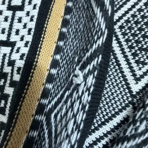 Lava Accessories Poncho Drape Women's One Size Saddle Blanket Design Black Beige thumbnail 7