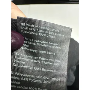 Weekday Riley Trousers Black Dark Wide Leg High Waist Dress Pants Size 36 US 6 thumbnail 10