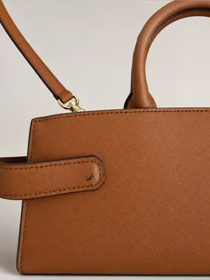 Michael Kors Kala Satchel Crossbody Brown Bag Purse EUC thumbnail 8