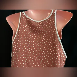 aerie Women’s Rust High Low Star Tank Top Sleeveless Blouse SZ MD NWT thumbnail 8
