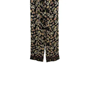 Bed To Brunch Floral Wide Leg Crop Pull‎ On Lounge Pajama Pants Boho XS thumbnail 9