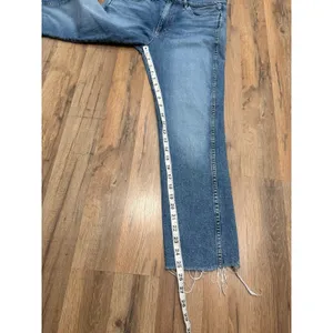 3x1 NYC Camden Jeans Women's 29 High Rise Straight Raw Hem Cropped Denim thumbnail 8