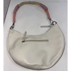 Anthropologie Urban Originals Boho White Luna Crossbody Slouchy Crescent Bag thumbnail 5