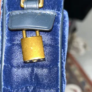 J. Crew Blue Chevron Crossbody Bag thumbnail 4