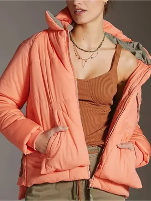 NWT Anthropologie X Avec Les Filles Colorblocked Puffer Jacket 2X thumbnail 1