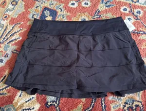 NWT Black Lululemon Pace Rival Skirt size 8 thumbnail 1