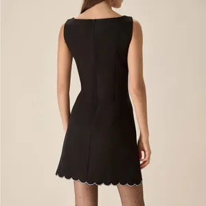 Rihoas Black Contrasting Sleeveless Mini Dress thumbnail 5