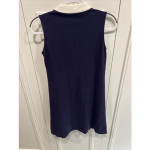 Spartina 449 Navy Blue & White Embroidered Dress Nautical Resort Preppy thumbnail 5