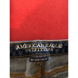American Eagle skinny kick bootcut flare blue jeans Size 8 thumbnail 4