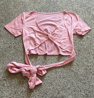 SheIn Pink Wrap Shirt thumbnail 3
