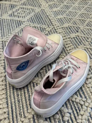 Pink Converse Sneakers Platform thumbnail 3