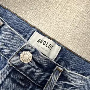 Agolde denim button fly‎ raw hem Ripley jeans size 24 thumbnail 2