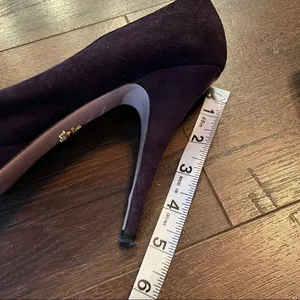 Purple Prada Suede Heels thumbnail 4