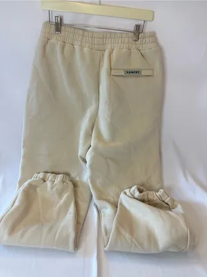 Comfrt Large airplane Mode Travel Sweatpants Color Bone Brand New Unisex thumbnail 4