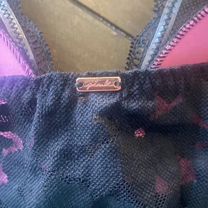 Pink Victoria’s Secret black lace‎ lightly lined bra size S NEW thumbnail 5