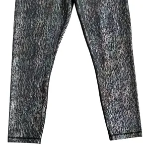 Zyia Active Black Vertical Mirage Light and Tight High Rise 7/8 Leggings Size 12 thumbnail 7