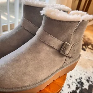 KOOLABURRA NWOT UGG Grey‎ Kelissa Mini Faux Fur Boots Size 6 thumbnail 3
