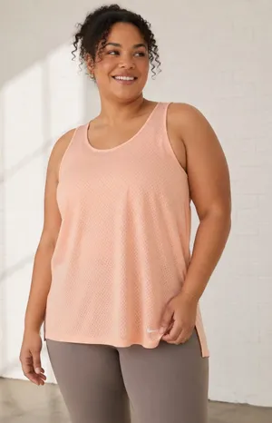 Nike Dri-FIT Peach Mesh Training Tank Top Open Back Athletic Workout XXL NWT thumbnail 1