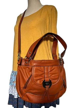 Relic Y2K Cognac Crossbody Satchel Bag Boho Indie Sleaze 70 Inspire Faux Leather thumbnail 1