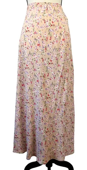 Carol Anderson Collection Vintage 90s Floral Maxi Skirt | Cottagecore Prairie thumbnail 1