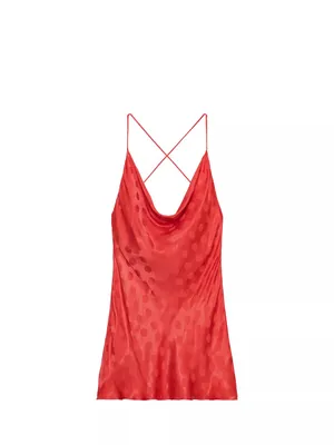 Zara Satin Polka Dot Dress thumbnail 3