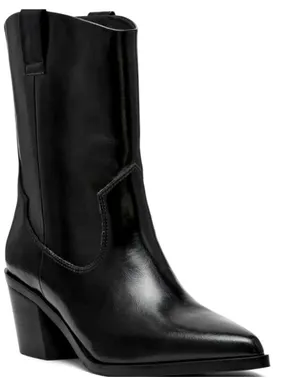 DV Dolce Vita Black Western Pointed Toe Mid Calf Boots‎ Womens Size 6 NEW thumbnail 1