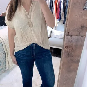 Tan cotton top size medium thumbnail 2