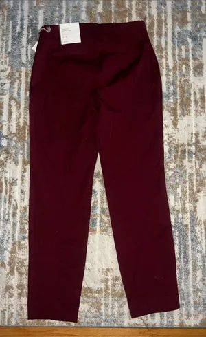 a new day Women's Burgundy Straight-Leg Pants thumbnail 1