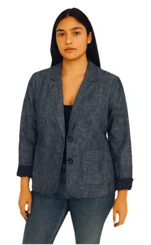 GAP Blazer Classic Academy Size 4 Blue Preppy Twee Lined Career thumbnail 1