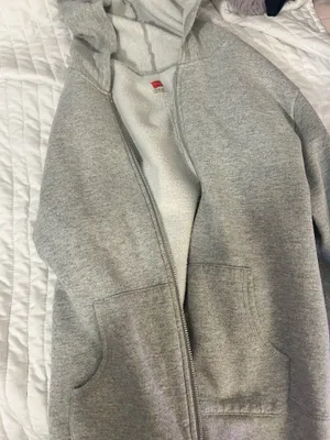 Hanes Zip-Up Hoodie Grey thumbnail 1