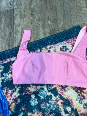 Edikted Pink Square-Neck Crop Top - Women's Sleeveless Bralette thumbnail 4