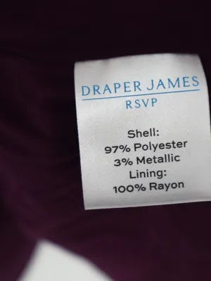 Draper James RSVP Smocked Floral Dress L Burgundy Metallic Long Sleeve Cottageco thumbnail 6