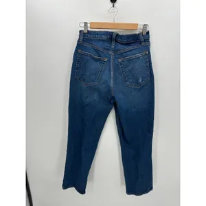 Abercrombie & Fitch 90s Straight Ultra High Rise Curve Love‎ Jeans Blue 28 6XS thumbnail 2