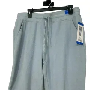 Marc New York Ribbed Joggers L Serenity Blue Lounge Pants NWT Flaw thumbnail 7