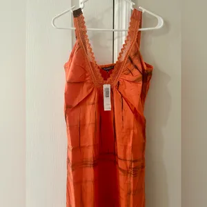 Chaudry Women’s Orange Sleeveless Size Small Dress thumbnail 2