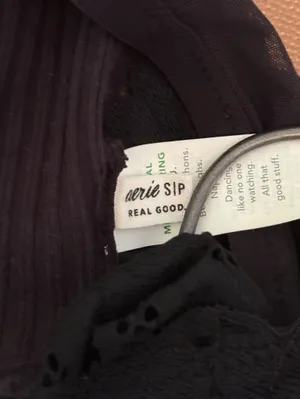 Aerie Lace Back Bralette Bra Top in Black thumbnail 4