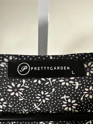 S183. Pretty Garden Black Floral Wrap Maxi Dress thumbnail 2
