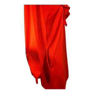 Who What Wear Fiery Red Long Sleeve Sheath Ruffle Dress Size: Small thumbnail 5