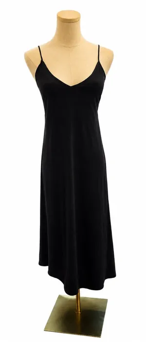 Zara Collection Women’s Small Black Asymmetrical Midi Slip Dress thumbnail 1
