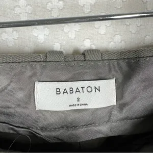 Aritzia Babaton‎ Green Gray Wool Blend High Rise Taper Trouser Pants thumbnail 4