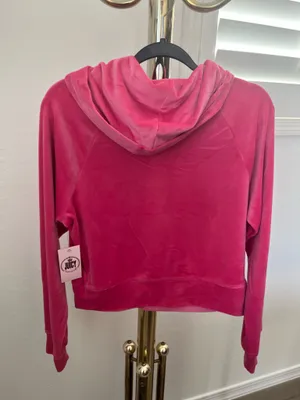 Juicy Couture Velour Hoodie Preppy Pink thumbnail 2