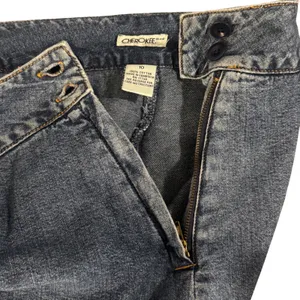 Vtg Cherokee Denim Skort 10 Cotton‎ Medium Wash Blue Mini Skirt Y2K Cottagecore thumbnail 3