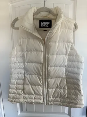 Lands' End White Vest thumbnail 1