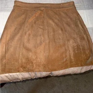 Altar'd State Skirt Suede Mini tan thumbnail 4