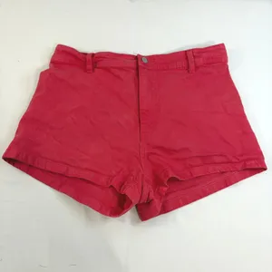 Universal Threads Red Sailor Shorts Womens Size 14 High Rise Denim Mini Shorts thumbnail 2