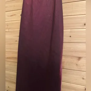 Vintage Betsy & Adam Size Small Burgundy Stain Drapey Bodice Prom Gown Vampire thumbnail 3