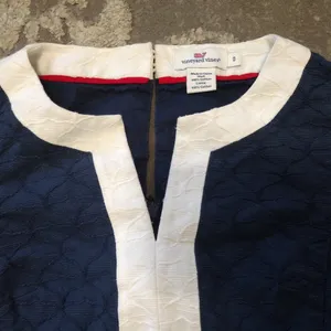 Vineyard Vines Navy and White Sleeveless Dress thumbnail 3