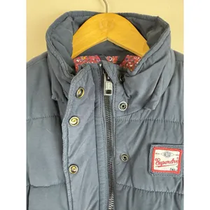 Superdry Blue Padded Gilet Women’s Size S Full Zip Casual Outdoor Vest thumbnail 5