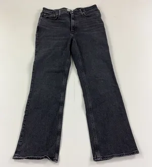 AGOLDE Jeans Womens 31 Gray Charcoal Wash High Rise Straight Stretch Denim thumbnail 1