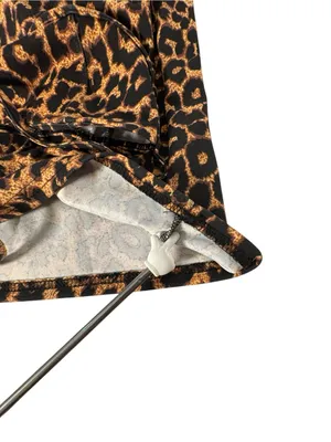 PrettyLittleThing Leopard Print Bodycon Midi Dress Women’s 12 Y2K Animal Print thumbnail 10